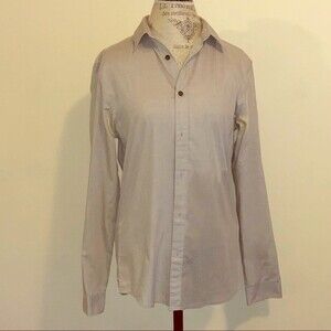 H&M Gray Black Button Down Shirt